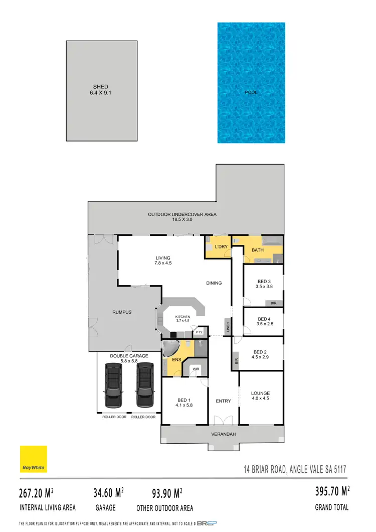Floorplan of Homely house listing, 14 Briar Road, Angle Vale SA 5117