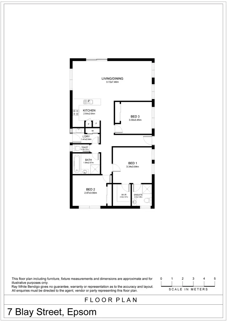 Floorplan of Homely house listing, 7 Blay Street, Epsom VIC 3551