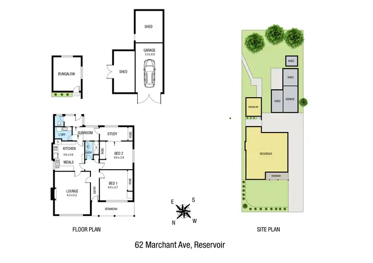 Floorplan of Homely house listing, 62 Marchant Avenue, Reservoir VIC 3073