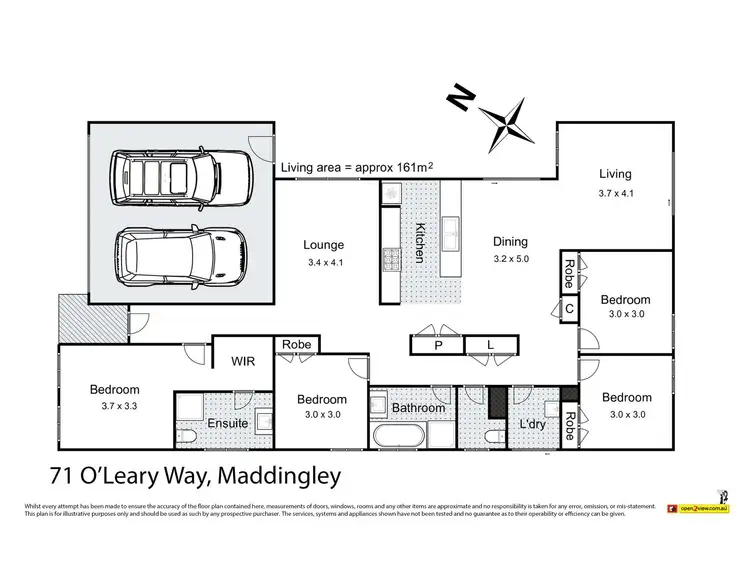 Floorplan of Homely house listing, 71 O'Leary Way, Maddingley VIC 3340