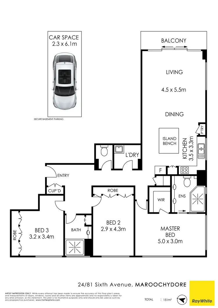 Floorplan of Homely unit listing, 24/81 Sixth Avenue, Maroochydore QLD 4558