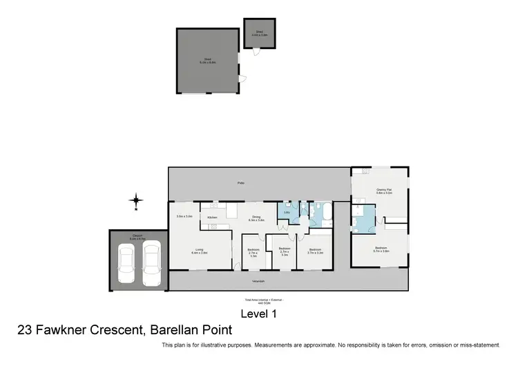Floorplan of Homely house listing, 23-25 Fawkner Crescent, Barellan Point QLD 4306