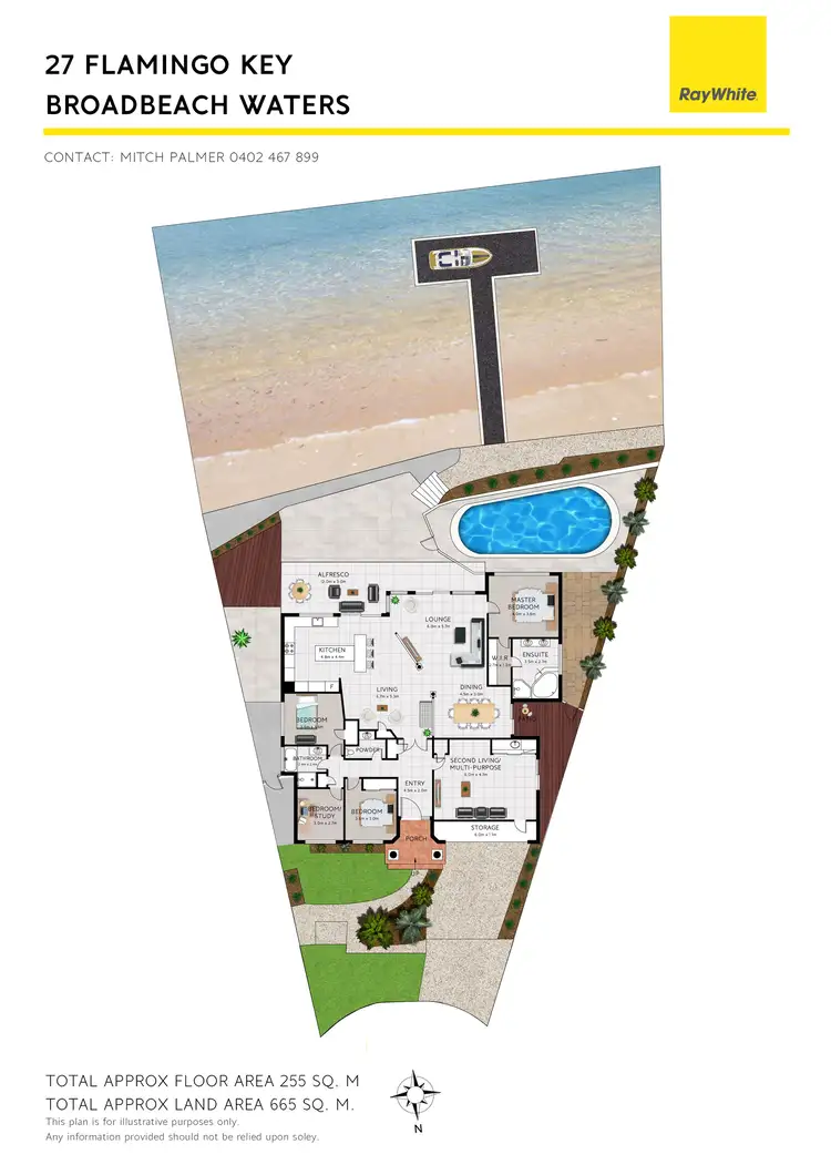 Floorplan of Homely house listing, 27 Flamingo Key, Broadbeach Waters QLD 4218