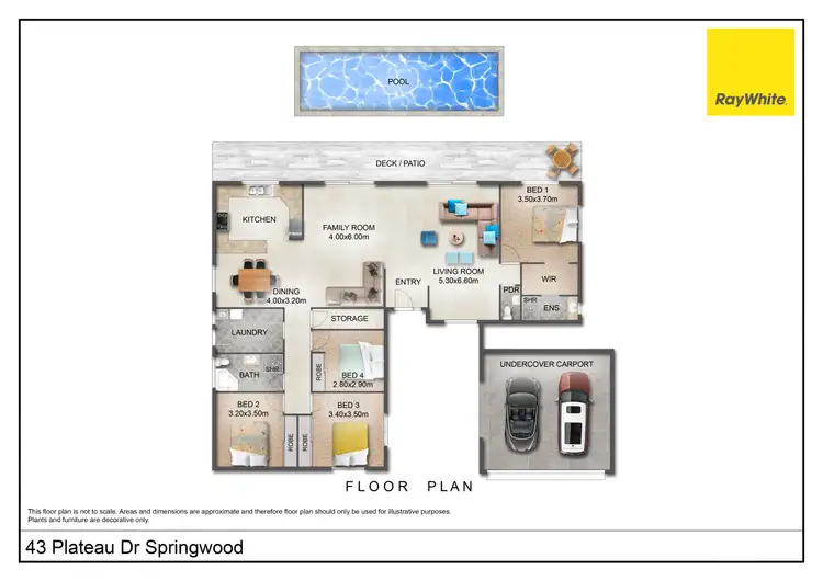 Floorplan of Homely house listing, 43 Plateau Drive, Springwood QLD 4127