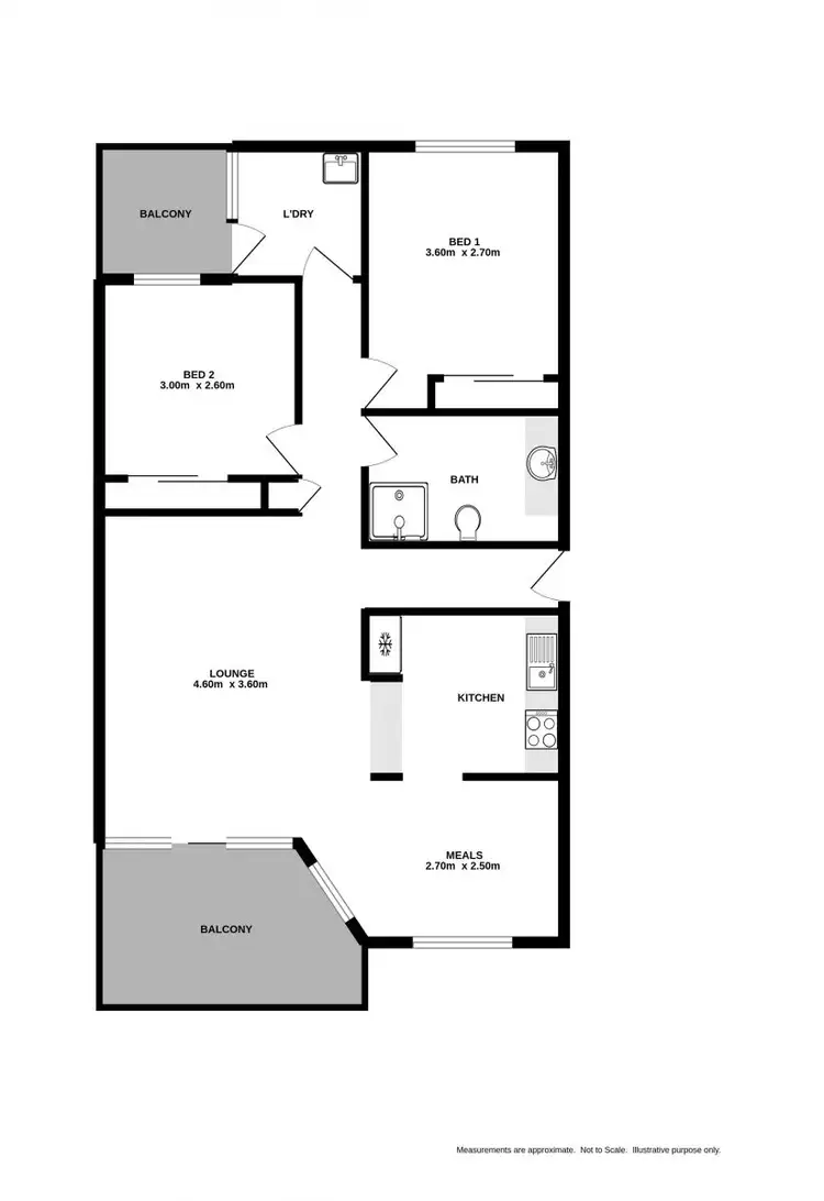 Floorplan of Homely unit listing, 11/429 McDonald Road, Lavington NSW 2641