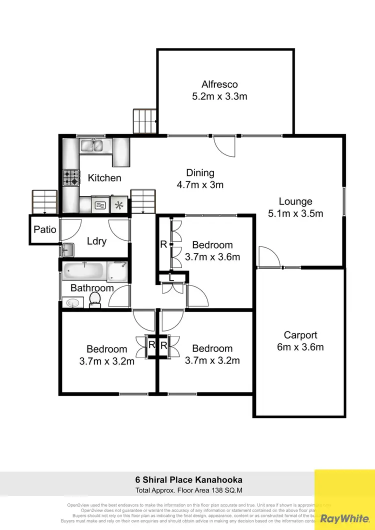 Floorplan of Homely house listing, 6 Shiral Avenue, Kanahooka NSW 2530