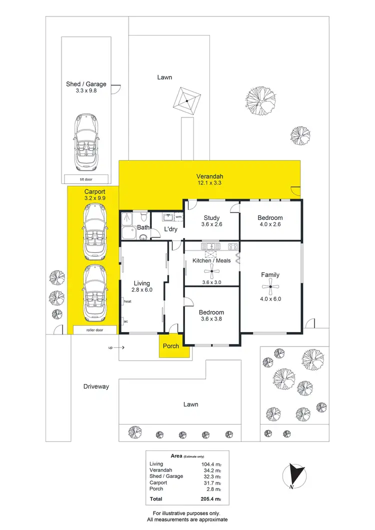 Floorplan of Homely house listing, 9 Belfast Street, Fulham Gardens SA 5024