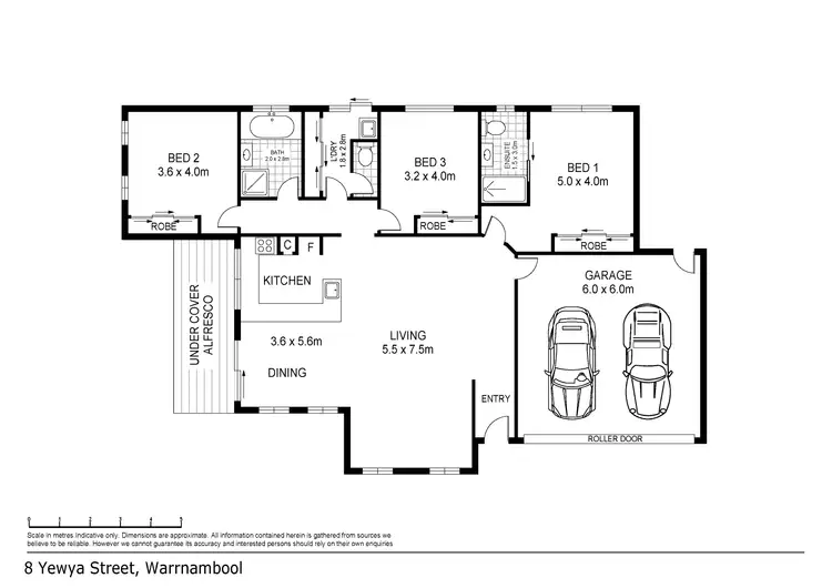 Floorplan of Homely house listing, 8 Yewya Street, Warrnambool VIC 3280