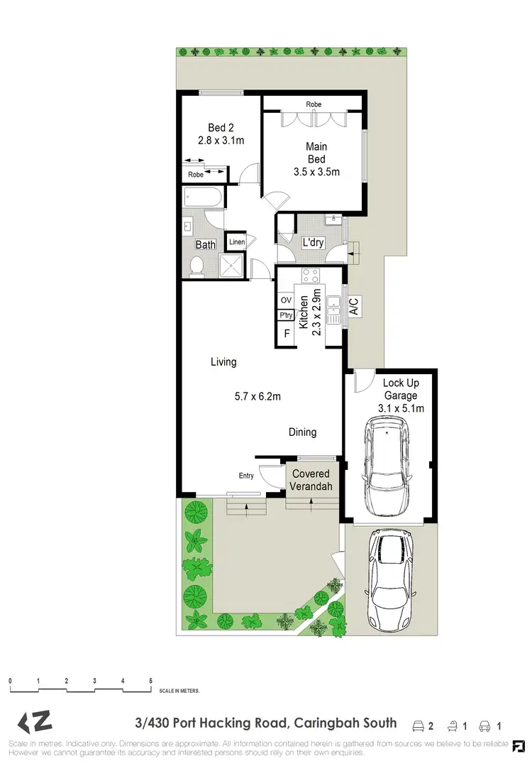 Floorplan of Homely villa listing, 3/430-432 Port Hacking Road, Caringbah South NSW 2229