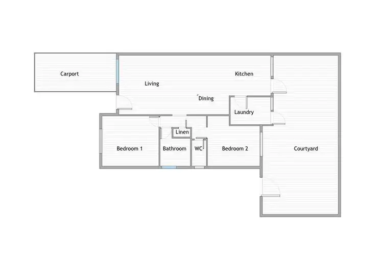 Floorplan of Homely unit listing, 2/290 Mcdonald Street, Yokine WA 6060
