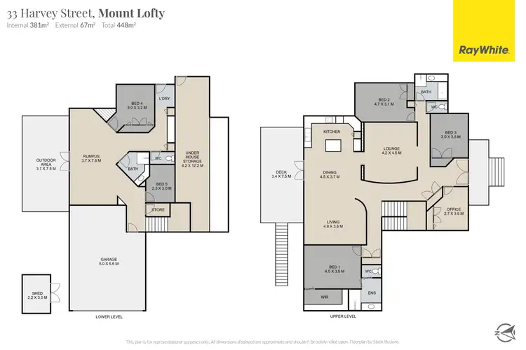 Floorplan of Homely house listing, 33 Harvey Street, Mount Lofty QLD 4350