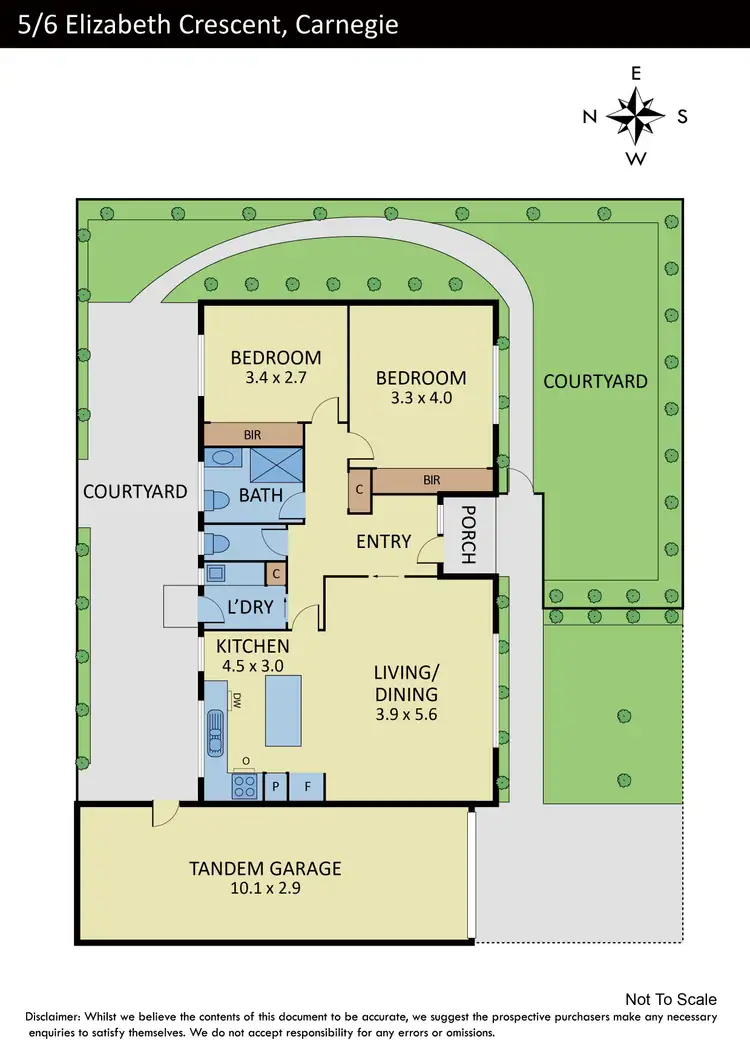 Floorplan of Homely unit listing, 5/6 Elizabeth Crescent, Carnegie VIC 3163