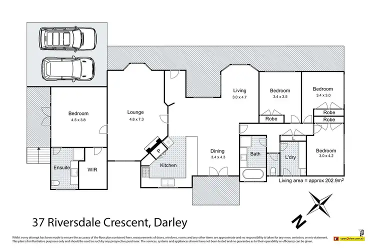 Floorplan of Homely house listing, 37 Riversdale Crescent, Darley VIC 3340