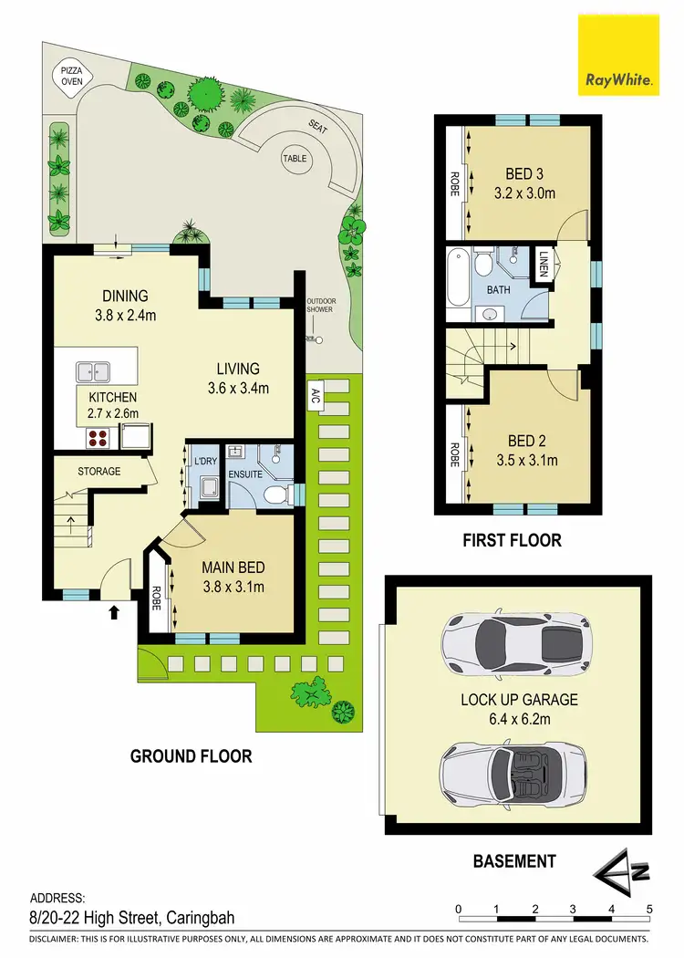 Floorplan of Homely townhouse listing, 8/20 High Street, Caringbah NSW 2229