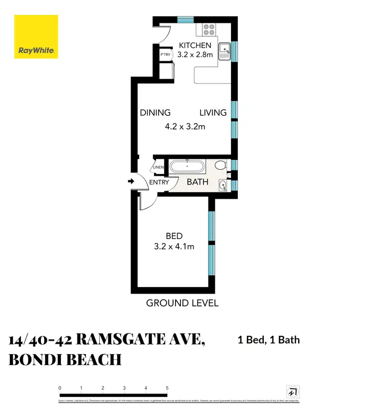 Floorplan of Homely apartment listing, 14/40-42 Ramsgate Avenue, Bondi Beach NSW 2026