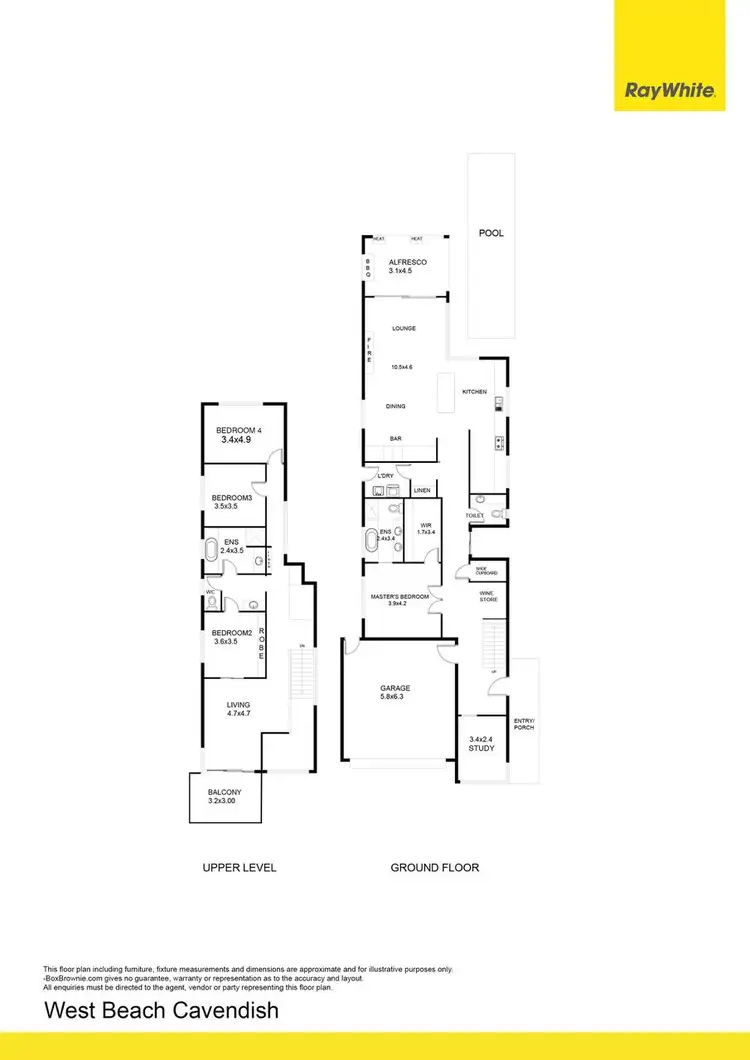 Floorplan of Homely house listing, 2A Cavendish Street, West Beach SA 5024