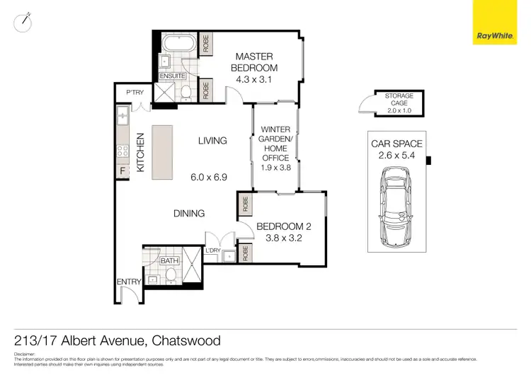 Floorplan of Homely unit listing, 213/17 Albert Avenue, Chatswood NSW 2067