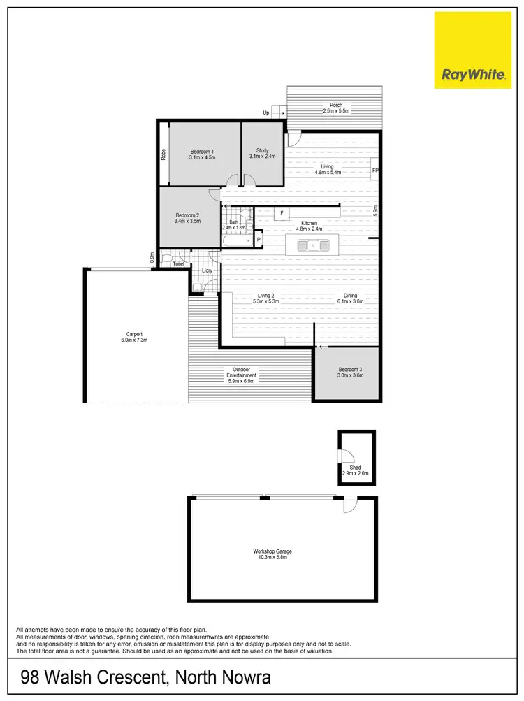 Floorplan of Homely house listing, 98 Walsh Crescent, North Nowra NSW 2541