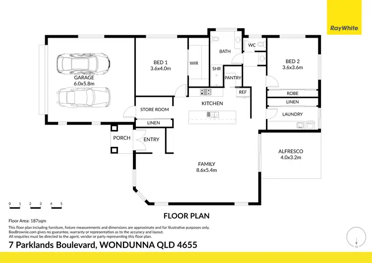 Floorplan of Homely house listing, 7 Parklands Boulevard, Wondunna QLD 4655