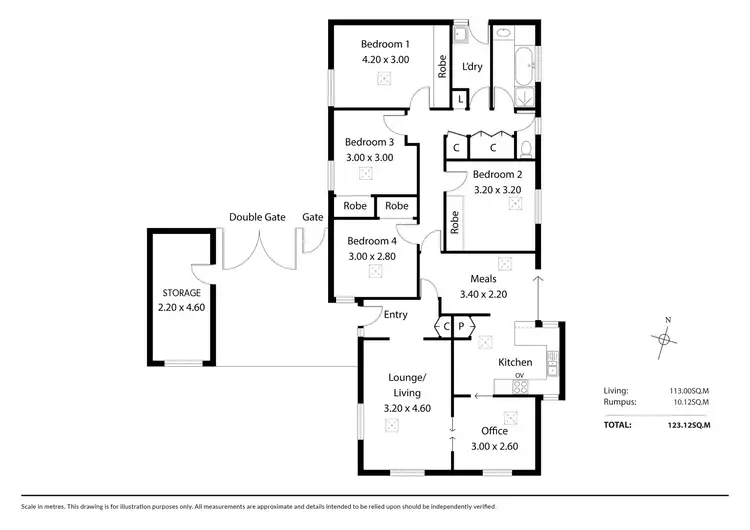 Floorplan of Homely house listing, 7 Inverbrackie Close, Woodside SA 5244