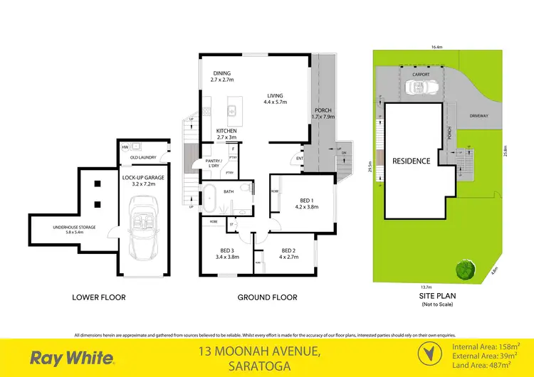 Floorplan of Homely house listing, 13 Moonah Avenue, Saratoga NSW 2251