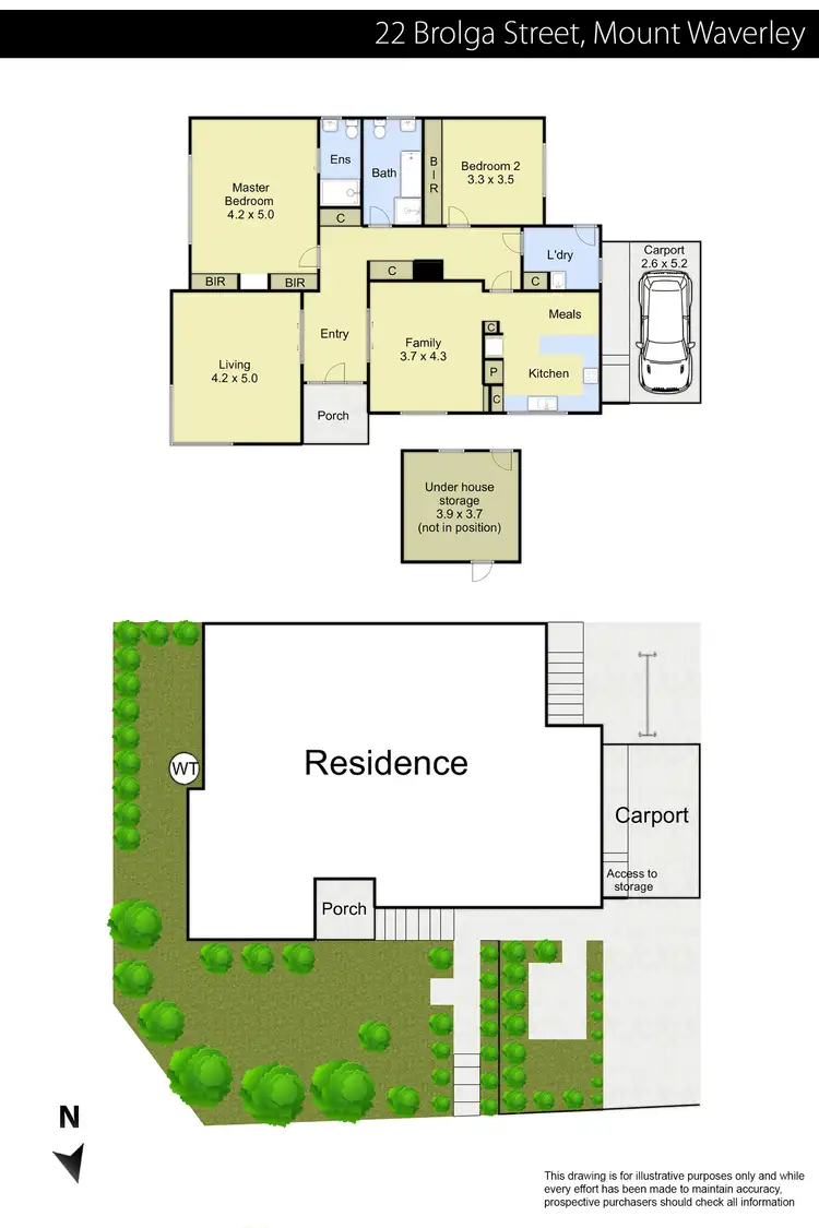 Floorplan of Homely house listing, 22 Brolga Street, Mount Waverley VIC 3149