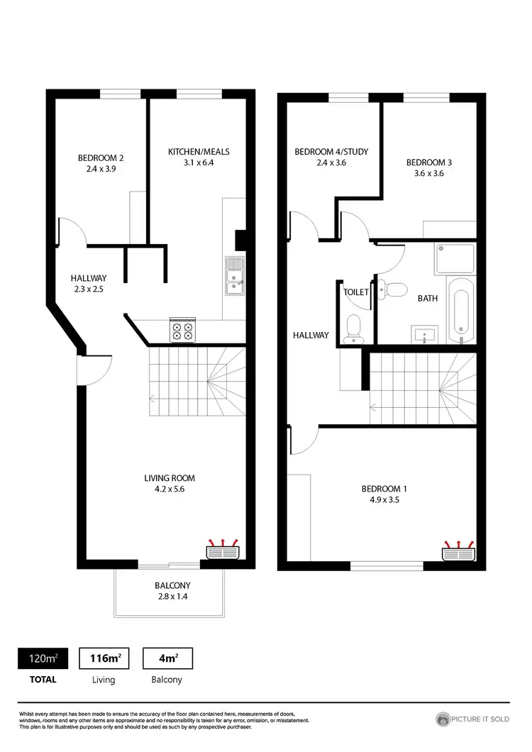 Floorplan of Homely apartment listing, 21/11 Winifred Street, Adelaide SA 5000