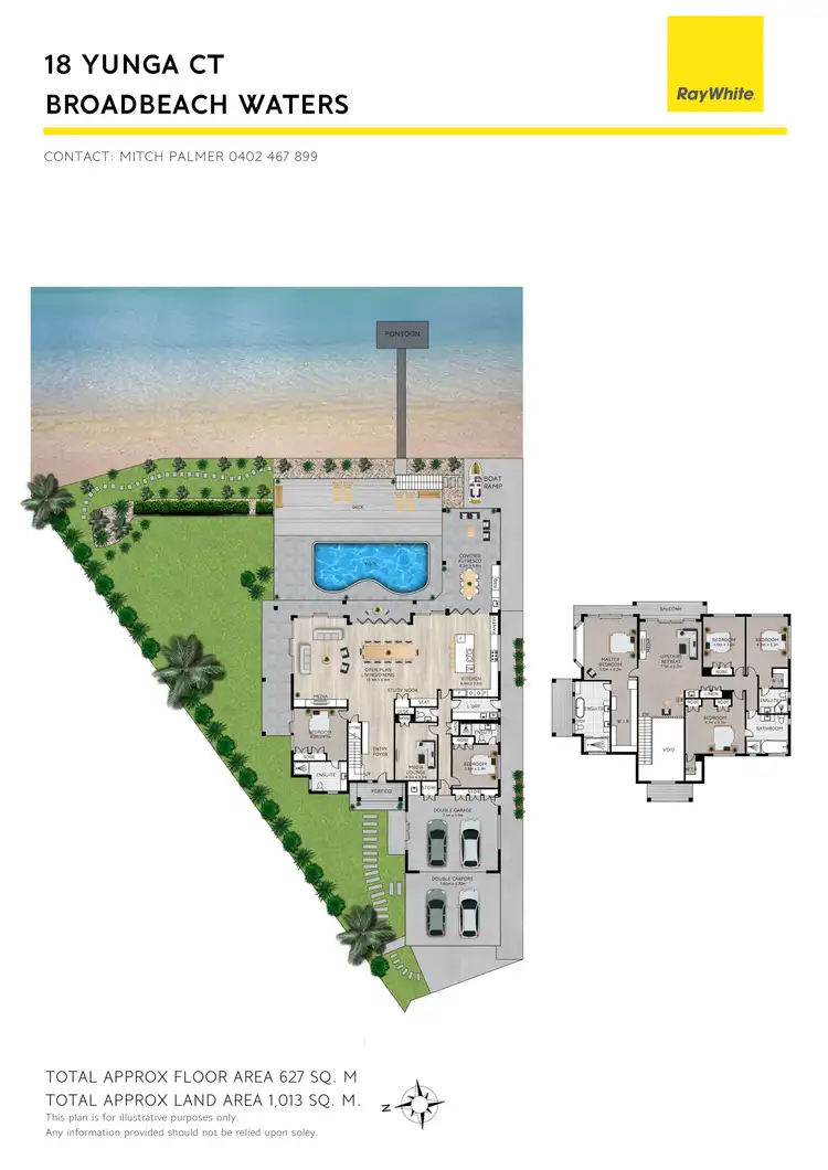 Floorplan of Homely house listing, 18 Yunga Court, Broadbeach Waters QLD 4218