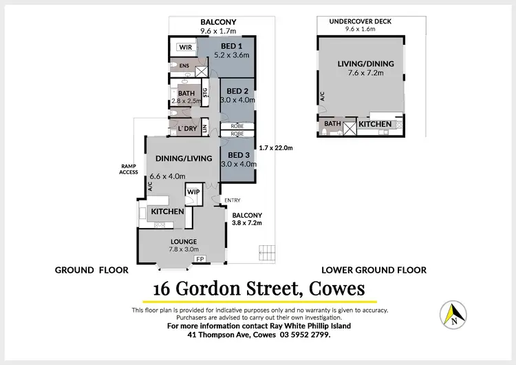 Floorplan of Homely house listing, 16 Gordon Street, Cowes VIC 3922