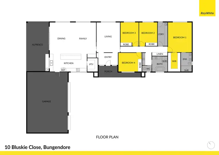 Floorplan of Homely house listing, 10 Bluskie Close, Bungendore NSW 2621