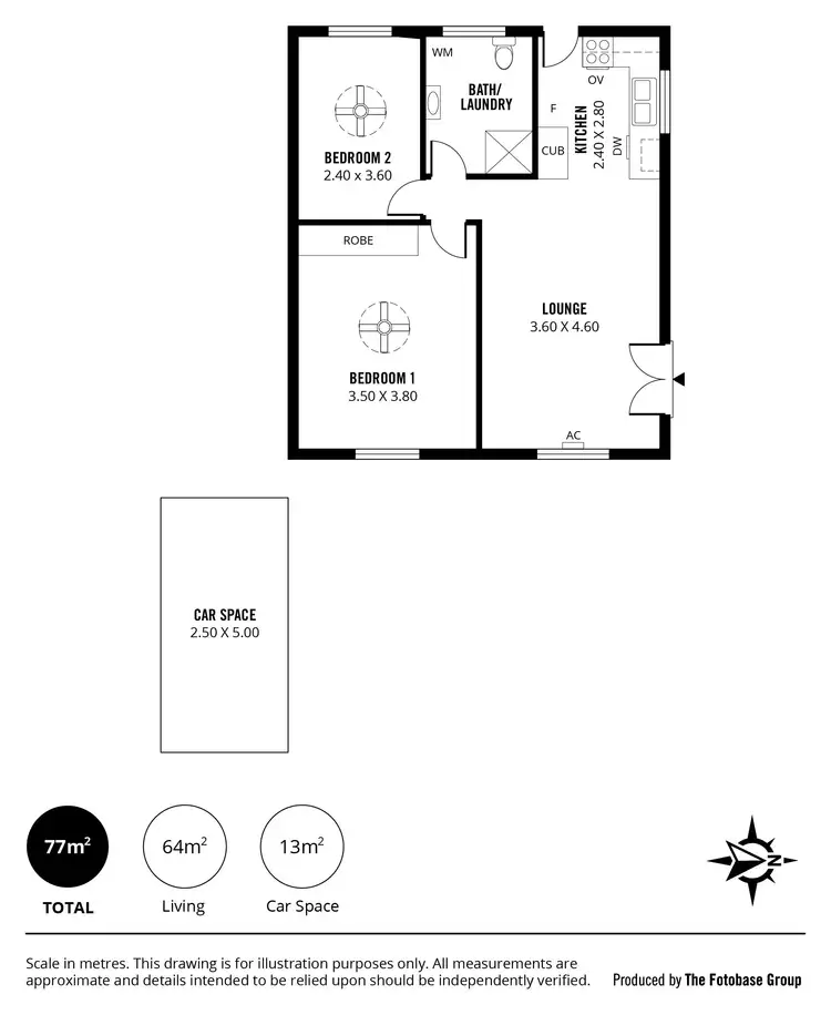 Floorplan of Homely unit listing, 1/40 Macfarlane Street, Glenelg North SA 5045