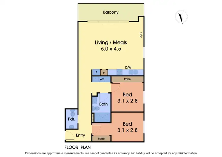 Floorplan of Homely apartment listing, 105/194-196 Manningham Road, Bulleen VIC 3105