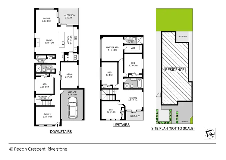 Floorplan of Homely house listing, 40 Pecan Crescent, Riverstone NSW 2765