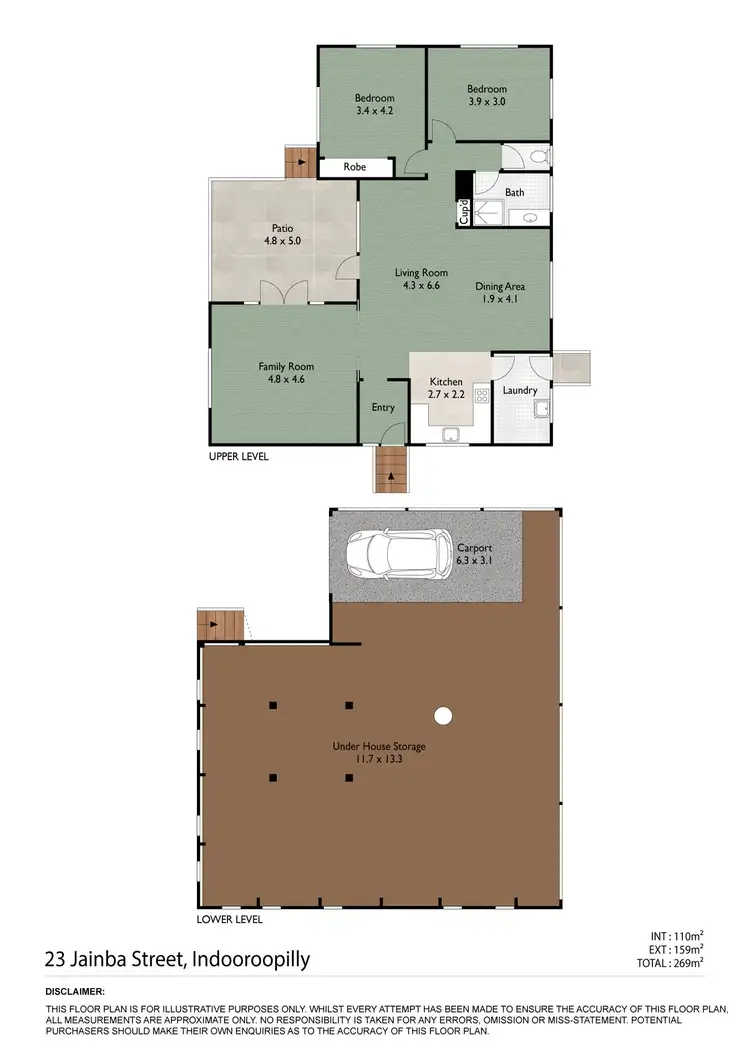 Floorplan of Homely house listing, 23 Jainba Street, Indooroopilly QLD 4068