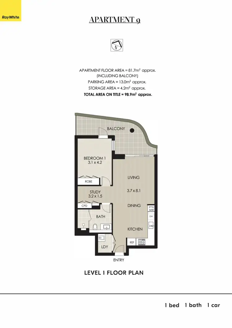 Floorplan of Homely apartment listing, 9/80-86 Spit Road, Mosman NSW 2088