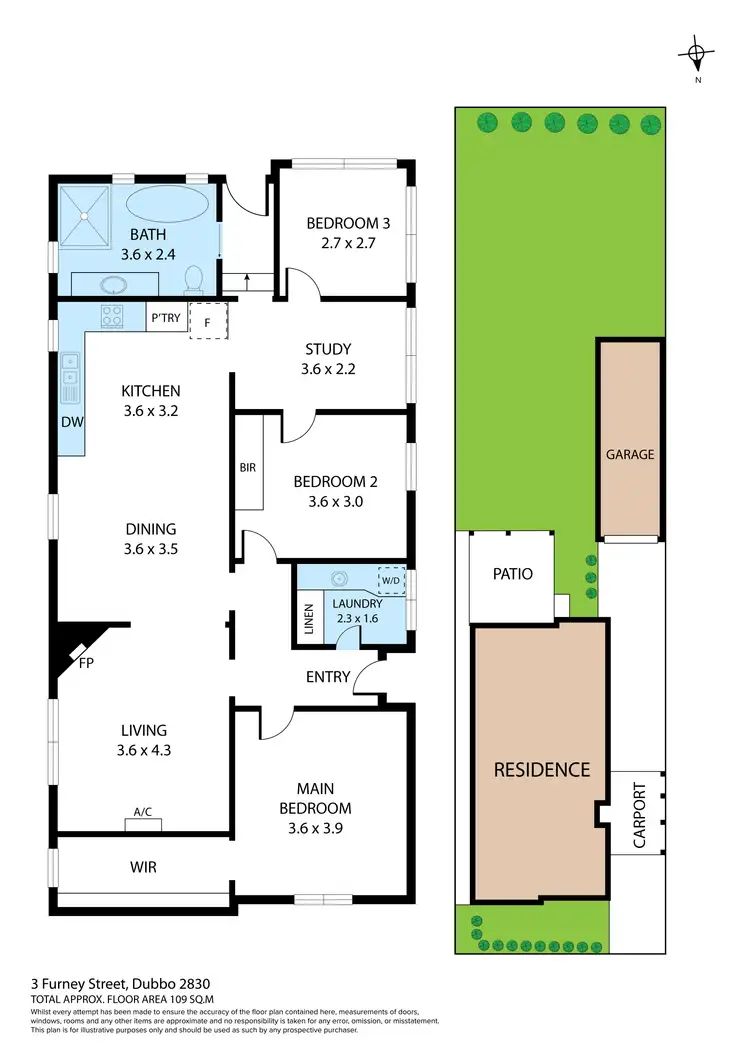 Floorplan of Homely house listing, 3 Furney Street, Dubbo NSW 2830