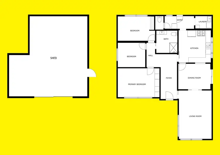 Floorplan of Homely house listing, 9 Rhodes Lane, Cardross VIC 3496