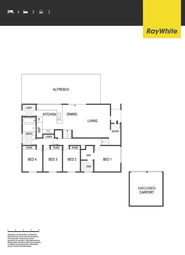 Floorplan of Homely house listing, 8 Kearne Place, Kambah ACT 2902