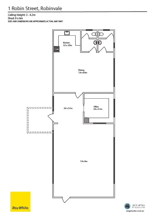Floorplan of Homely house listing, 1 Robin Street, Robinvale VIC 3549
