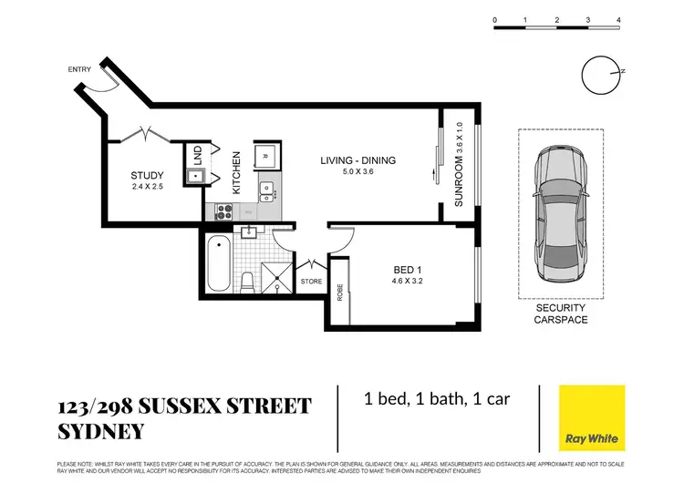 Floorplan of Homely apartment listing, 123/298 Sussex Street, Sydney NSW 2000