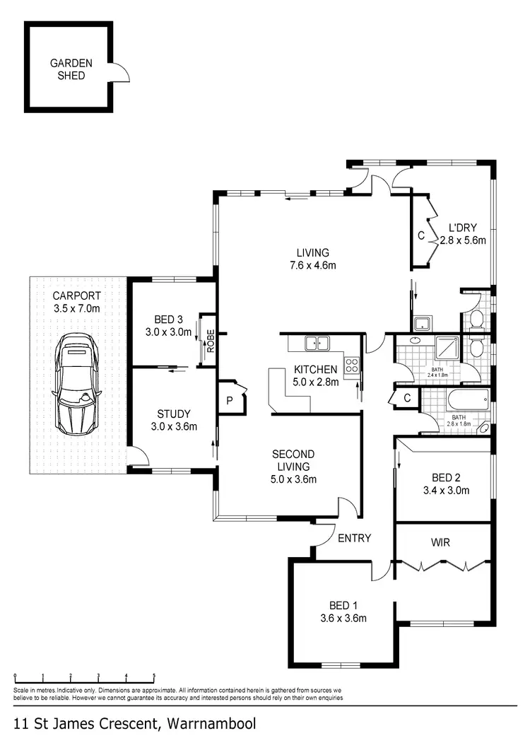 Floorplan of Homely house listing, 11 St James Crescent, Warrnambool VIC 3280