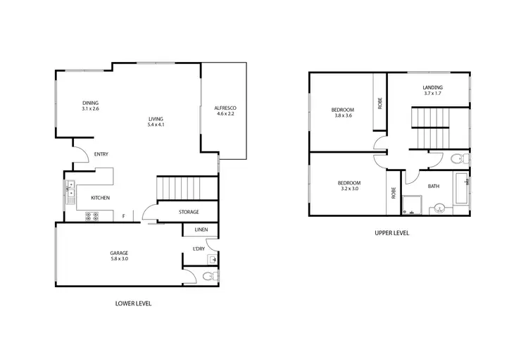 Floorplan of Homely unit listing, 2/6 Prospect Street, North Toowoomba QLD 4350