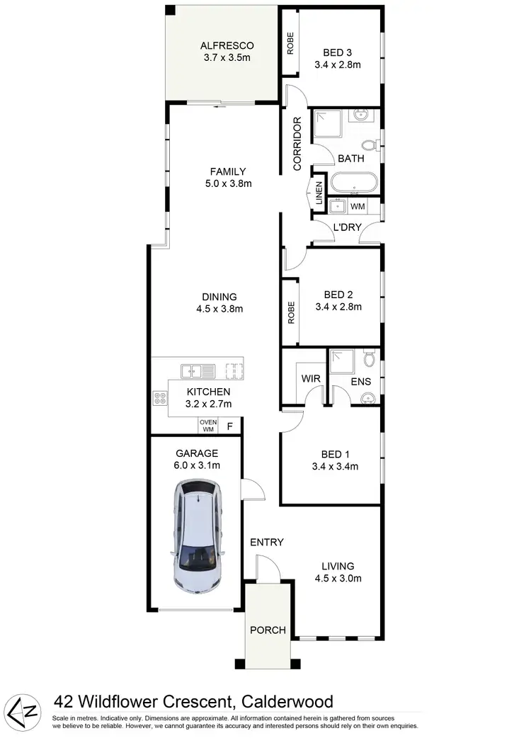 Floorplan of Homely house listing, 42 Wildflower Crescent, Calderwood NSW 2527