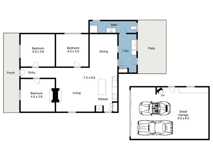 Floorplan of Homely house listing, 24A Byrne Street, Benalla VIC 3672