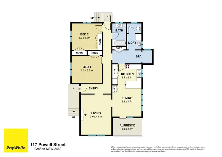 Floorplan of Homely house listing, 117 Powell Street, Grafton NSW 2460