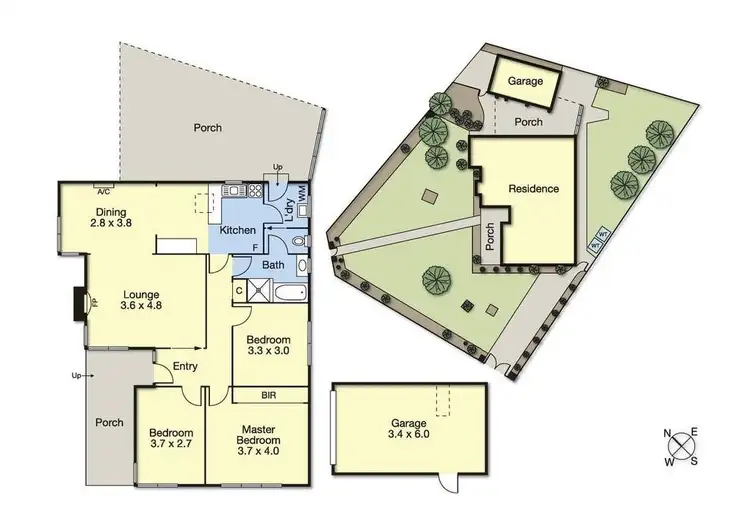 Floorplan of Homely house listing, 2 Granville Grove, Clayton South VIC 3169