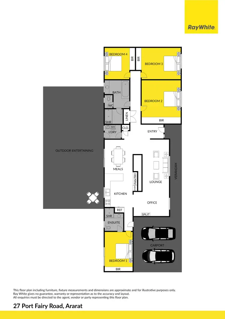 Floorplan of Homely house listing, 27 Port Fairy Road, Ararat VIC 3377