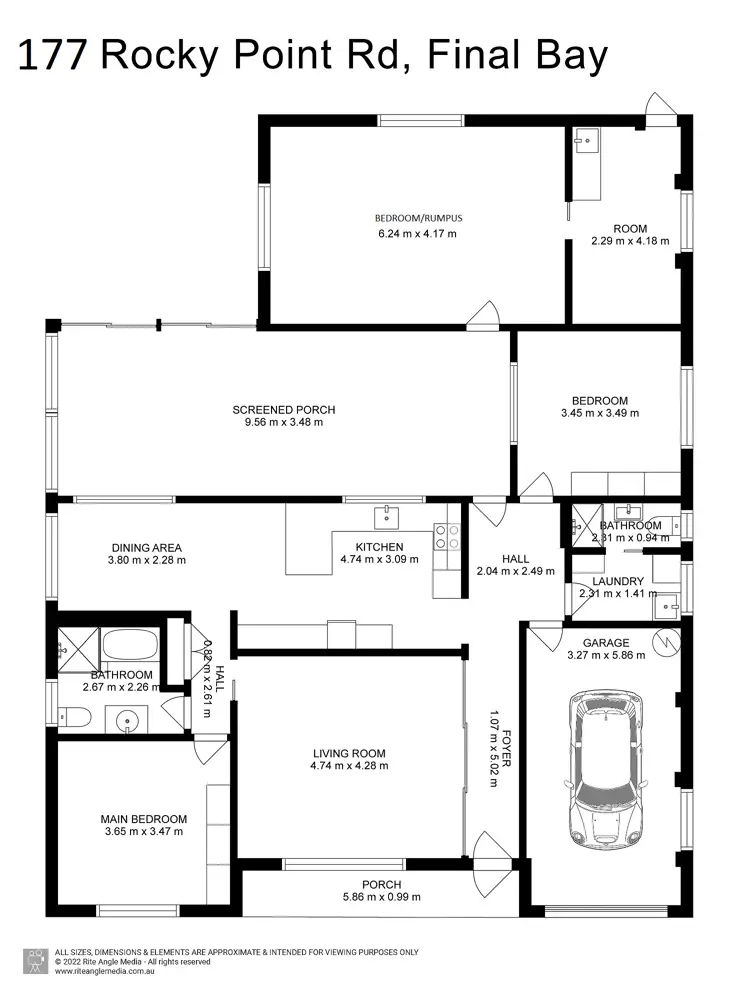 Floorplan of Homely house listing, 177 Rocky Point Road, Fingal Bay NSW 2315
