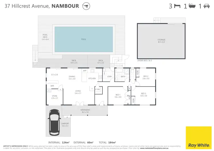 Floorplan of Homely house listing, 37 Hillcrest Avenue, Nambour QLD 4560