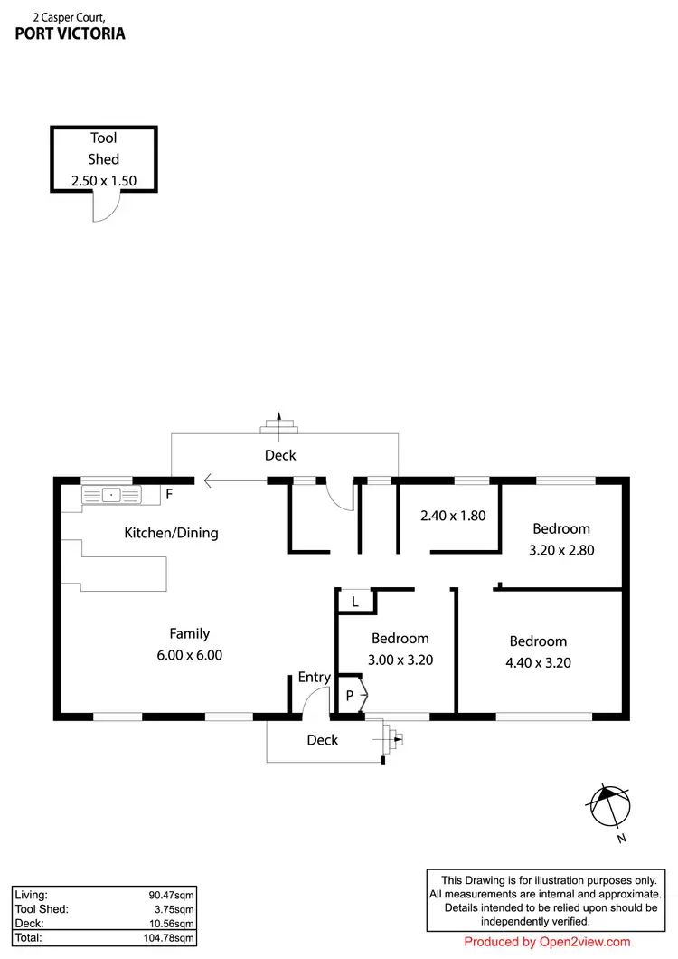 Floorplan of Homely house listing, 2 Casper Crescent, Port Victoria SA 5573